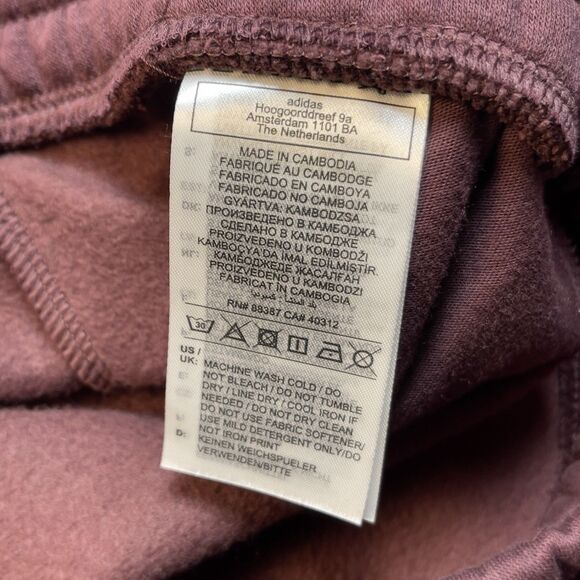 adidas Men Size 4XL Essentials Colorblock Pants Fleece Joggers Aurora Ruby NEW - Picture 7 of 11